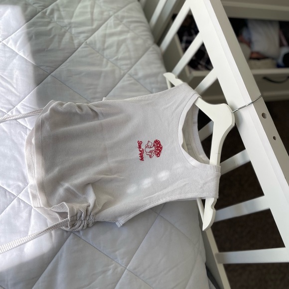 Its a fun Home girl society crop top , size medium and white in colour - Picture 3 of 6